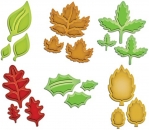 Stanzschablone Spellbinders Shapeabilities Little Leaf Sets